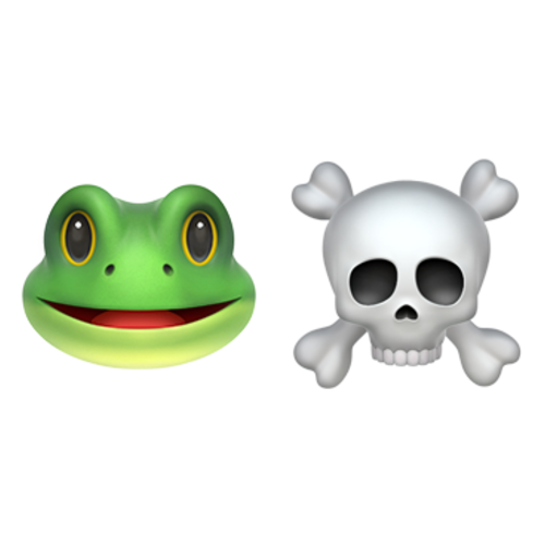 🐸☠ Emoji Domain iOS rendering